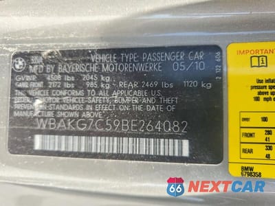 Zdjęcie 12 z 12 samochodu: 2011 BMW 335 I VIN:WBAKG7C59BE264082 - miniatura