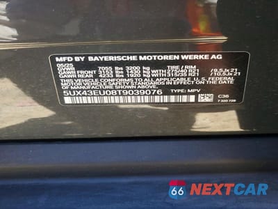 Zdjęcie 13 z 13 samochodu: 2026 BMW X5 XDRIVE50E VIN:5UX43EU08T9039076 - miniatura