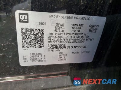 Zdjęcie 13 z 13 samochodu: 2025 CHEVROLET TRAVERSE LT VIN:1GNERGRS1SJ266690 - miniatura