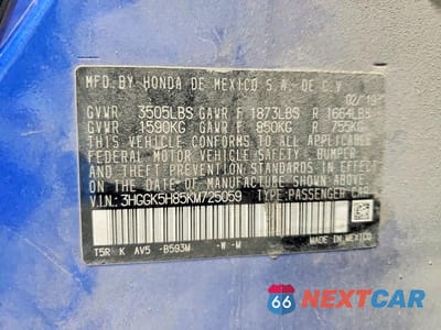 Zdjęcie 12 z 12 samochodu: 2019 HONDA FIT EX VIN:3HGGK5H85KM725059 - miniatura