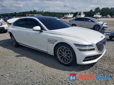 Czwarte zdjęcie samochodu z boku: 2023 GENESIS G80 2.5T VIN:KMTGB4SC9PU153018 - miniatura