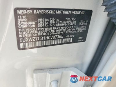 Zdjęcie 14 z 14 samochodu: 2017 BMW X3 SDRIVE28I VIN:5UXWZ7C31H0V87365 - miniatura