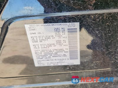 Zdjęcie 13 z 13 samochodu: 2013 NISSAN PATHFINDER S VIN:5N1AR2MM7DC616023 - miniatura