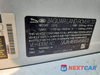 Zdjęcie 13 z 13 samochodu: 2017 JAGUAR XE FIRST EDITION VIN:SAJAH4BV5HA946633 - miniatura