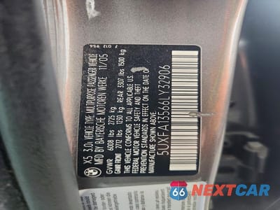 Zdjęcie 12 z 12 samochodu: 2006 BMW X5 3.0I VIN:5UXFA13566LY32906 - miniatura