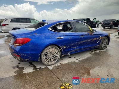 Trzecie zdjęcie samochodu z tyłu: 2019 GENESIS G70 ADVANCED VIN:KMTG64LAXKU036543 - miniatura