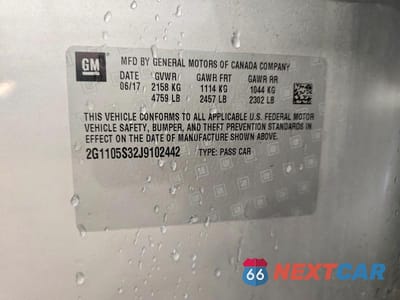 Zdjęcie 13 z 13 samochodu: 2018 CHEVROLET IMPALA LT VIN:2G1105S32J9102442 - miniatura