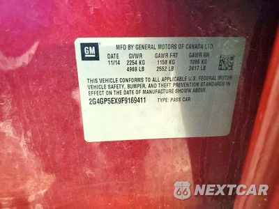 Zdjęcie 13 z 13 samochodu: 2015 BUICK REGAL PREMIUM VIN:2G4GP5EX9F9169411 - miniatura