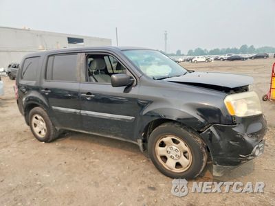 Czwarte zdjęcie samochodu z boku: 2013 HONDA PILOT LX VIN:5FNYF4H24DB066380 - miniatura