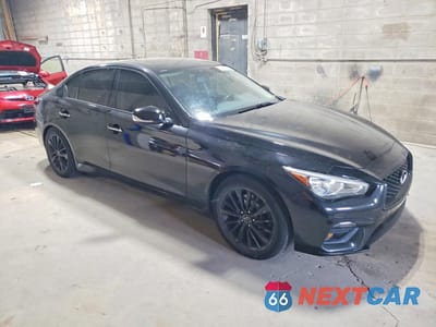 Czwarte zdjęcie samochodu z boku: 2018 INFINITI Q50 3.0T LUXE VIN:JN1EV7AP5JM591161 - miniatura