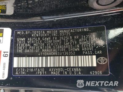 Zdjęcie 12 z 12 samochodu: 2025 TOYOTA CAMRY LE VIN:4T1DAACK6SU136352 - miniatura