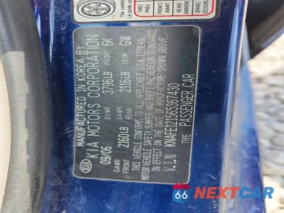 Zdjęcie 13 z 13 samochodu: 2006 KIA SPECTRA EX VIN:KNAFE121565367430 - miniatura