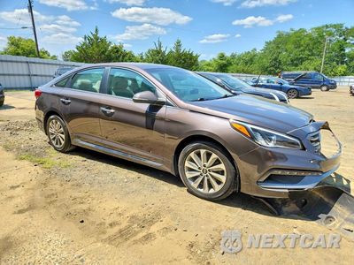 Czwarte zdjęcie samochodu z boku: 2017 HYUNDAI SONATA SPORT VIN:5NPE34AF2HH591616 - miniatura