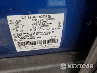 Zdjęcie 13 z 13 samochodu: 2020 FORD EXPLORER ST VIN:1FM5K8GC2LGB49662 - miniatura