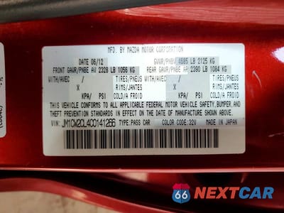 Zdjęcie 13 z 13 samochodu: 2012 MAZDA 5 VIN:JM1CW2CL4C0141266 - miniatura
