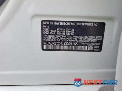 Zdjęcie 12 z 12 samochodu: 2020 BMW 530 XI VIN:WBAJR7C06LCD09165 - miniatura