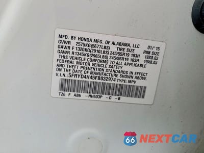 Zdjęcie 13 z 13 samochodu: 2015 ACURA MDX TECHNOLOGY VIN:5FRYD4H45FB032974 - miniatura