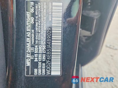 Zdjęcie 12 z 12 samochodu: 2018 MERCEDES-BENZ E 43 4MATIC AMG VIN:WDDZF6EB5JA489029 - miniatura