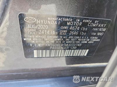Zdjęcie 13 z 13 samochodu: 2021 GENESIS G70 ELITE VIN:KMTG34LA5MU072748 - miniatura