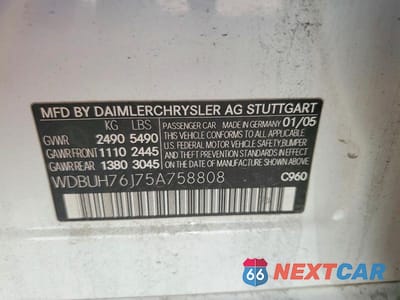 Zdjęcie 12 z 12 samochodu: 2005 MERCEDES-BENZ E 55 AMG VIN:WDBUH76J75A758808 - miniatura