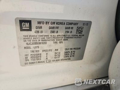 Zdjęcie 13 z 13 samochodu: 2014 BUICK ENCORE PREMIUM VIN:KL4CJDSB5EB616203 - miniatura