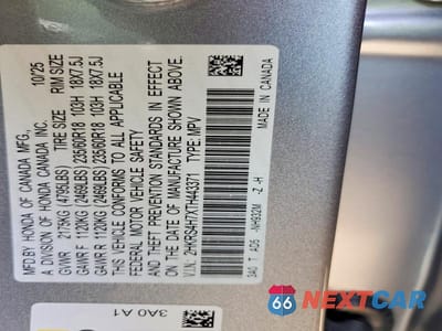 Zdjęcie 13 z 13 samochodu: 2026 HONDA CR-V EXL VIN:2HKRS4H7XTH443371 - miniatura