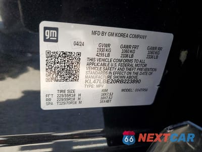 Zdjęcie 14 z 14 samochodu: 2024 BUICK ENVISTA SPORT TOURING VIN:KL47LBE20RB223890 - miniatura