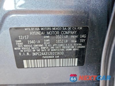 Zdjęcie 12 z 12 samochodu: 2018 HYUNDAI ACCENT SE VIN:3KPC24A31JE015610 - miniatura