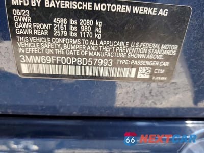 Zdjęcie 12 z 12 samochodu: 2023 BMW 330I VIN:3MW69FF00P8D57993 - miniatura