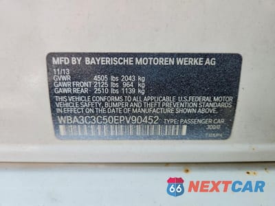 Zdjęcie 12 z 12 samochodu: 2014 BMW 320 I XDRIVE VIN:WBA3C3C50EPV90452 - miniatura