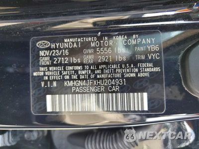Zdjęcie 12 z 12 samochodu: 2017 GENESIS G80 ULTIMATE VIN:KMHGN4JFXHU204931 - miniatura
