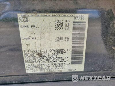 Zdjęcie 13 z 13 samochodu: 2016 NISSAN ALTIMA 2.5 S VIN:1N4AL3AP0GN383952 - miniatura