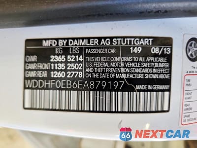 Zdjęcie 12 z 12 samochodu: 2014 MERCEDES-BENZ E 250 BLUETEC VIN:WDDHF0EB6EA879197 - miniatura