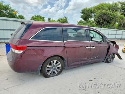 Trzecie zdjęcie samochodu z tyłu: 2015 HONDA ODYSSEY TOURING VIN:5FNRL5H92FB063738 - miniatura