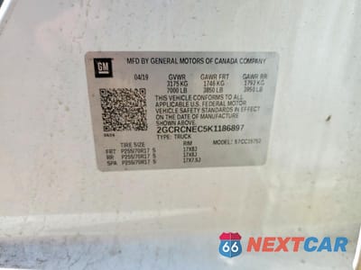 Zdjęcie 13 z 13 samochodu: 2019 CHEVROLET SILVERADO LD C1500 VIN:2GCRCNEC5K1186897 - miniatura