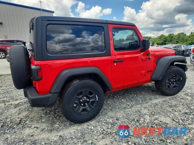 Trzecie zdjęcie samochodu z tyłu: 2022 JEEP WRANGLER SPORT VIN:1C4HJXAG7NW235035 - miniatura