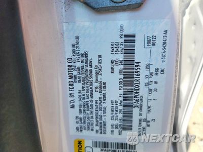 Zdjęcie 23 z 24 samochodu: 2020 FORD FUSION SE VIN:3FA6P0HDXLR169594 - miniatura