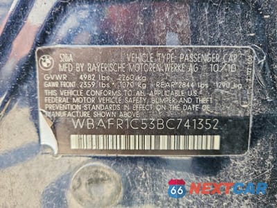 Zdjęcie 12 z 12 samochodu: 2011 BMW 528 I VIN:WBAFR1C53BC741352 - miniatura