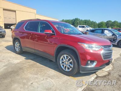 Czwarte zdjęcie samochodu z boku: 2021 CHEVROLET TRAVERSE LT VIN:1GNERGKW2MJ112697 - miniatura