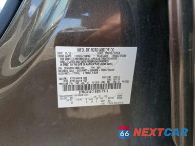 Zdjęcie 13 z 13 samochodu: 2011 FORD FLEX SEL VIN:2FMGK5CC1BBD17911 - miniatura