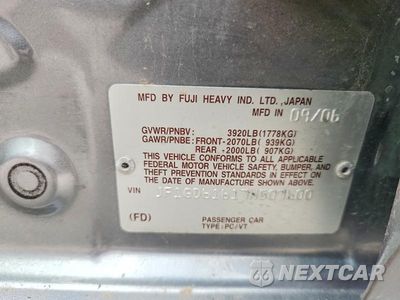 Zdjęcie 12 z 12 samochodu: 2007 SUBARU IMPREZA 2.5I VIN:JF1GD61617H507600 - miniatura