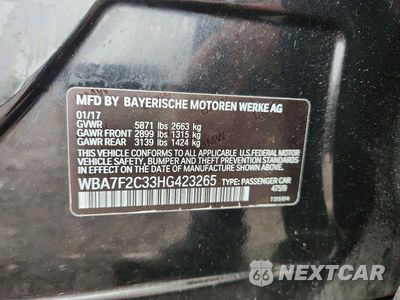 Zdjęcie 12 z 12 samochodu: 2017 BMW 750 XI VIN:WBA7F2C33HG423265 - miniatura
