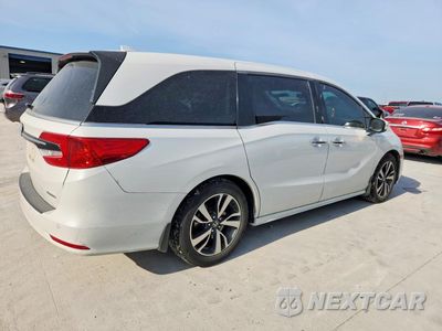 Trzecie zdjęcie samochodu z tyłu: 2021 HONDA ODYSSEY TOURING VIN:5FNRL6H85MB017878 - miniatura