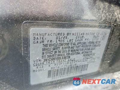 Zdjęcie 13 z 13 samochodu: 2025 NISSAN VERSA SV VIN:3N1CN8EV8SL835726 - miniatura