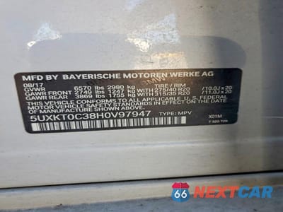 Zdjęcie 13 z 13 samochodu: 2017 BMW X5 XDR40E VIN:5UXKT0C38H0V97947 - miniatura
