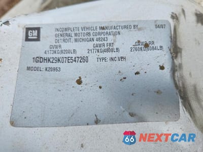 Zdjęcie 12 z 12 samochodu: 2007 GMC SIERRA K2500 HEAVY DUTY VIN:1GDHK29K07E547260 - miniatura