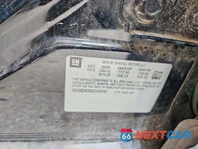 Zdjęcie 12 z 12 samochodu: 2012 CADILLAC CTS LUXURY COLLECTION VIN:1G6DG5E56C0147042 - miniatura
