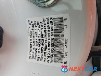 Zdjęcie 12 z 12 samochodu: 2013 HONDA CIVIC HYBRID L VIN:19XFB4F36DE003186 - miniatura