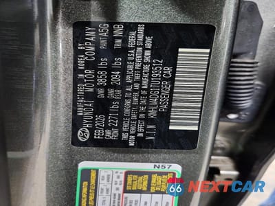 Zdjęcie 12 z 12 samochodu: 2026 HYUNDAI ELANTRA SEL SPORT VIN:KMHLM4DG1TU193512 - miniatura