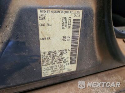 Zdjęcie 13 z 13 samochodu: 2016 NISSAN ALTIMA 2.5 S VIN:1N4AL3AP5GN362059 - miniatura